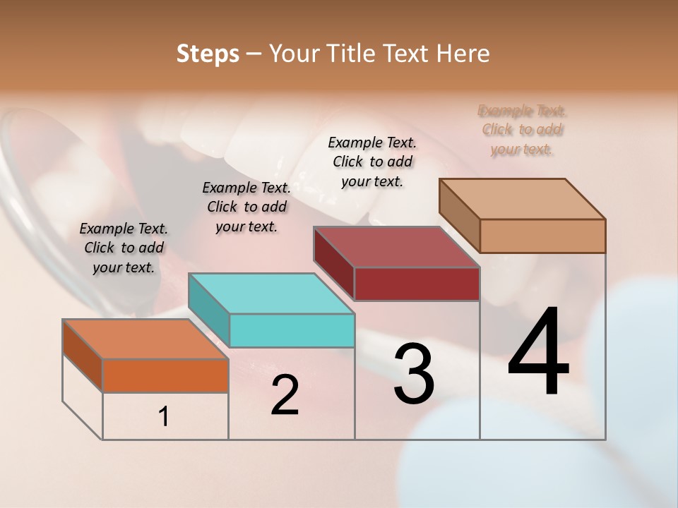 Dentist Saliva Examine PowerPoint Template