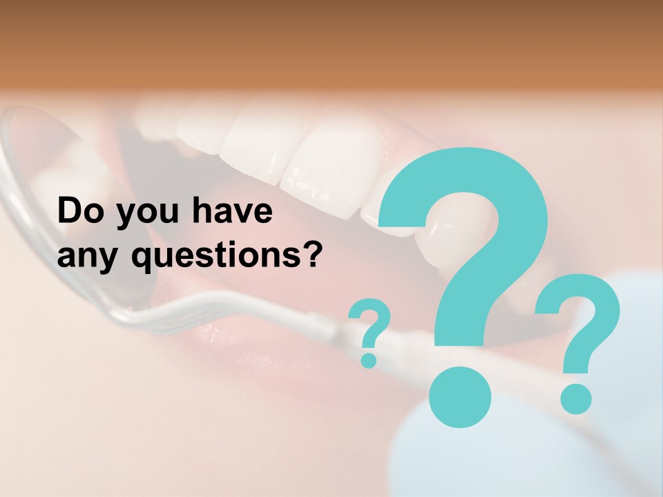 Dentist Saliva Examine PowerPoint Template