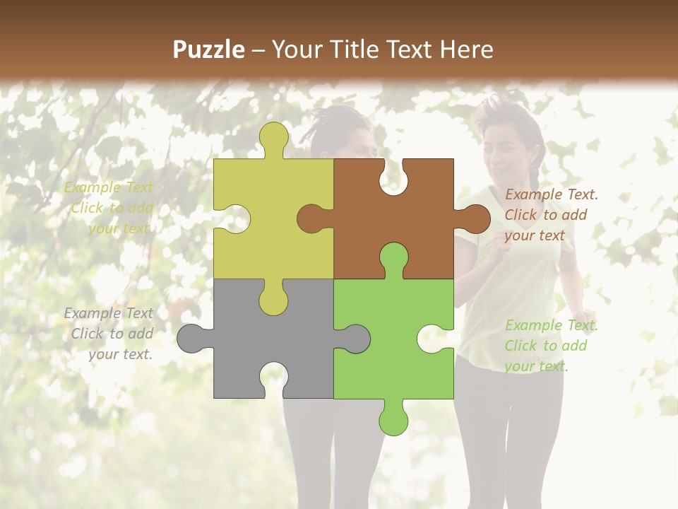 Body Adults Run PowerPoint Template