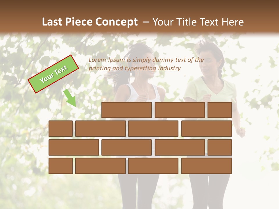 Body Adults Run PowerPoint Template