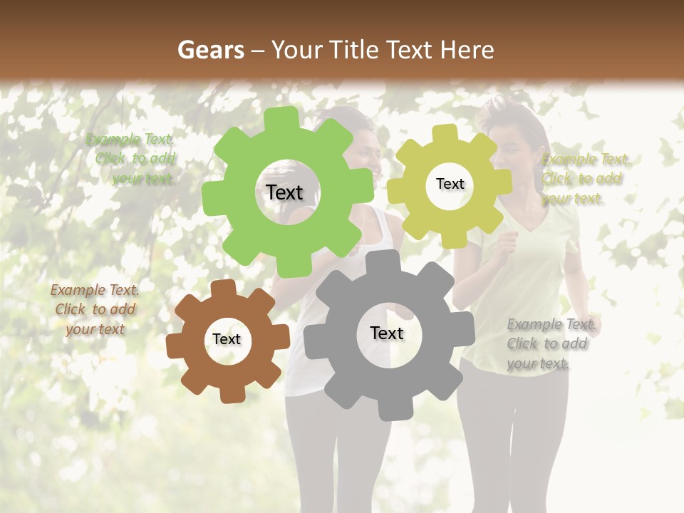 Body Adults Run PowerPoint Template