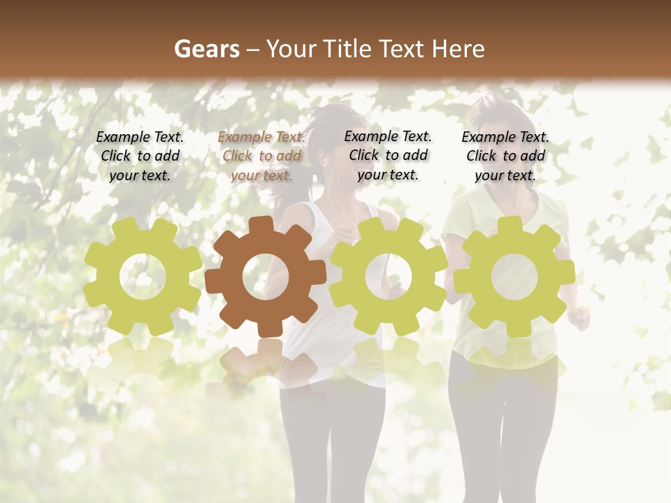 Body Adults Run PowerPoint Template