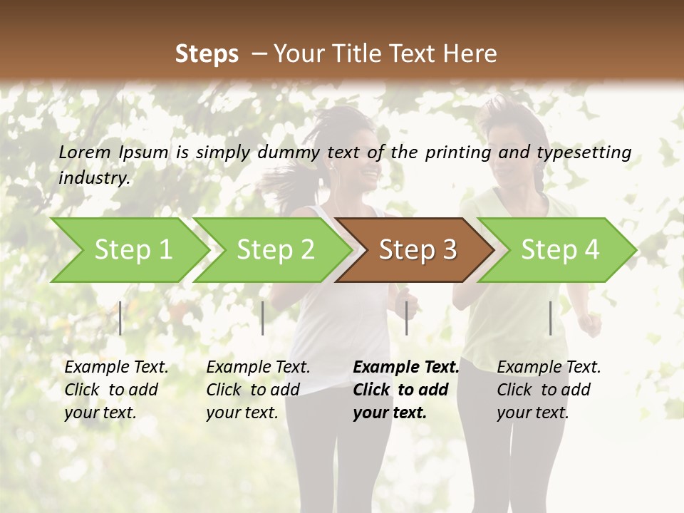Body Adults Run PowerPoint Template