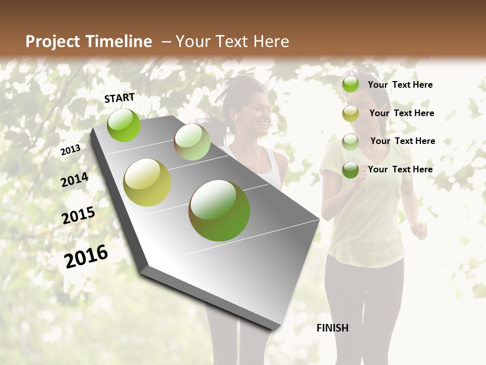 Body Adults Run PowerPoint Template