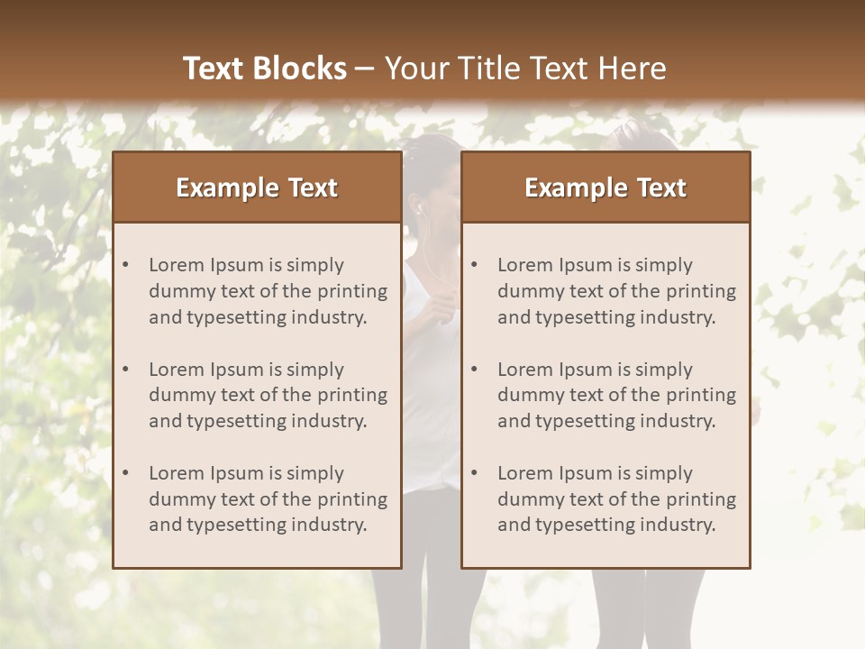 Body Adults Run PowerPoint Template