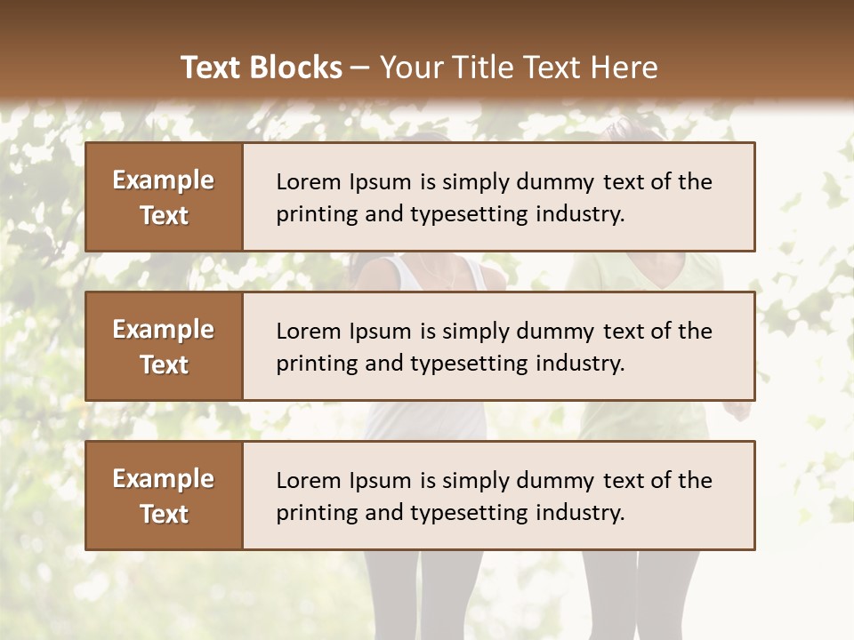 Body Adults Run PowerPoint Template