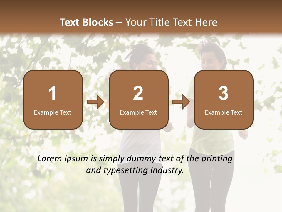 Body Adults Run PowerPoint Template