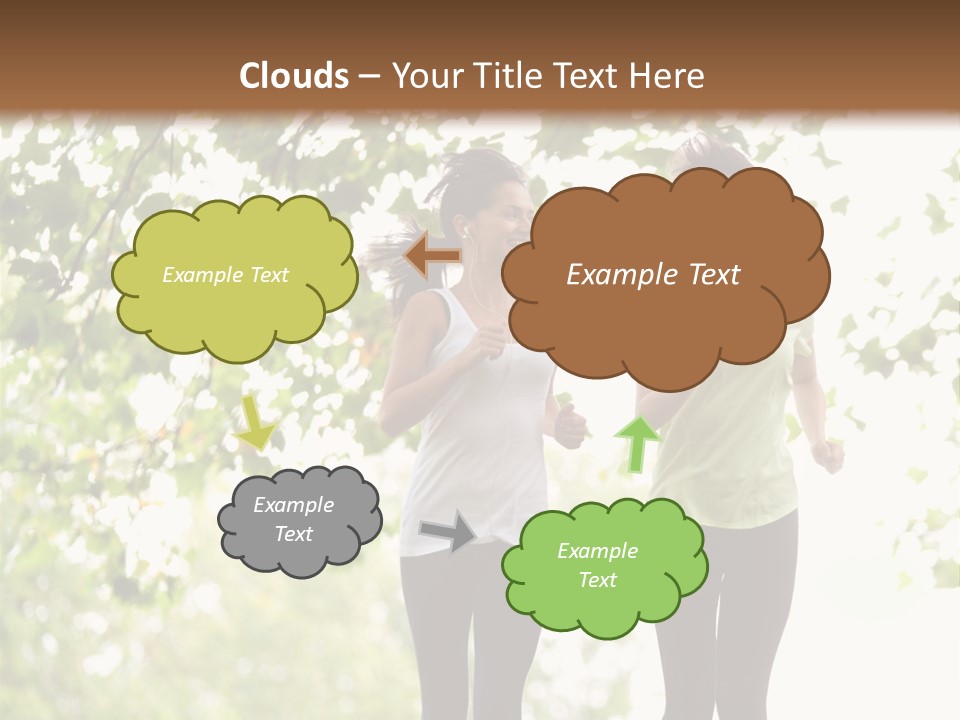 Body Adults Run PowerPoint Template