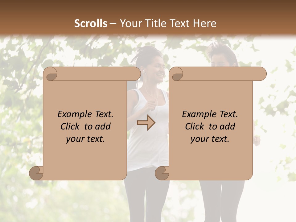 Body Adults Run PowerPoint Template