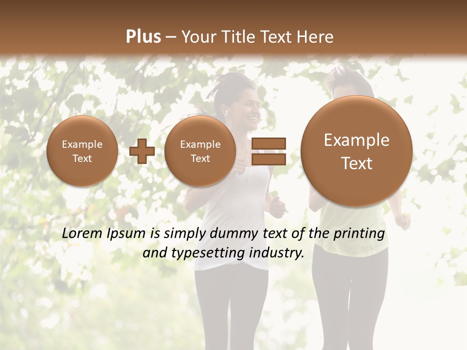 Body Adults Run PowerPoint Template