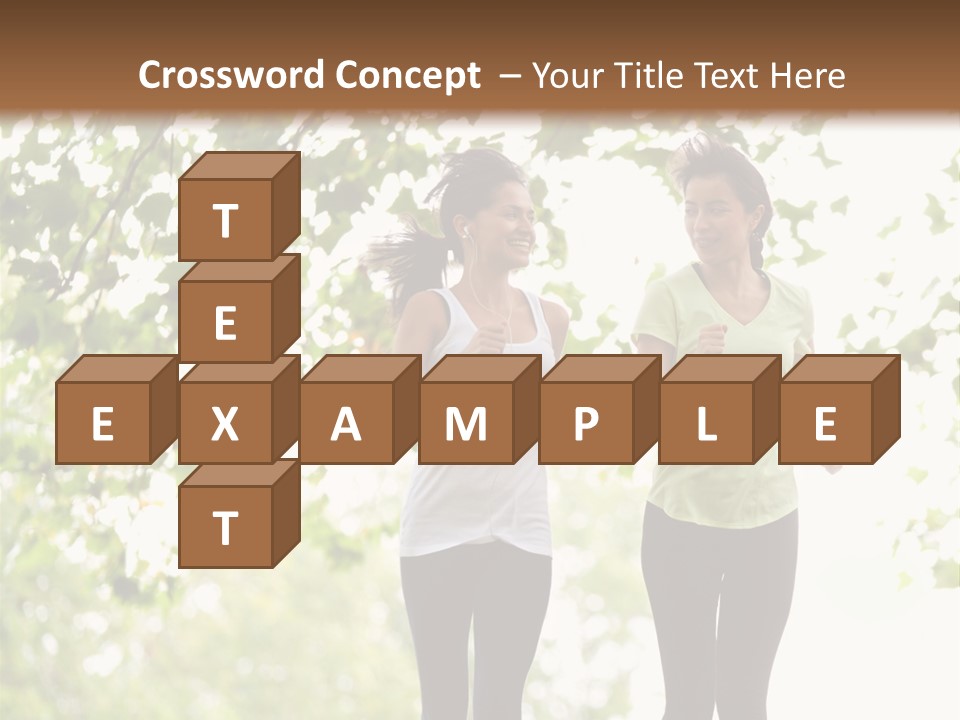 Body Adults Run PowerPoint Template