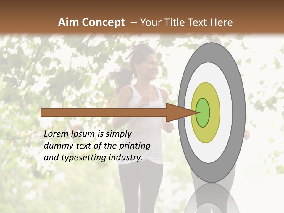 Body Adults Run PowerPoint Template