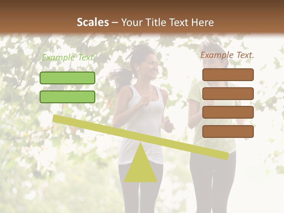 Body Adults Run PowerPoint Template