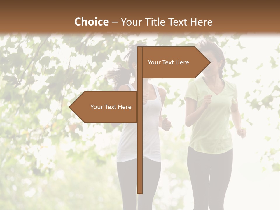 Body Adults Run PowerPoint Template