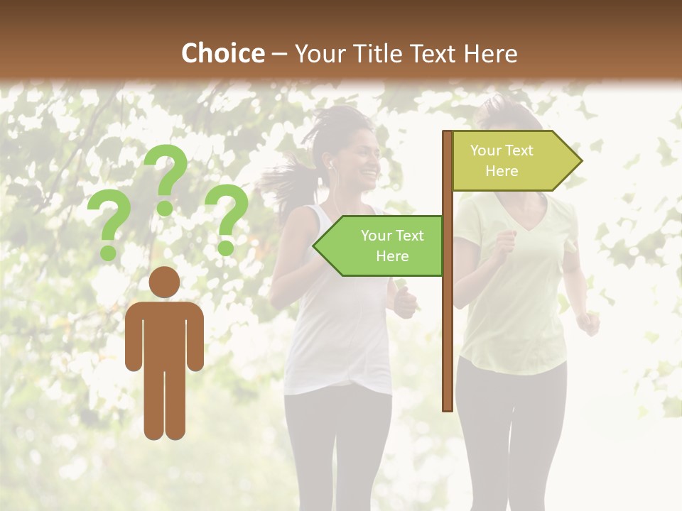 Body Adults Run PowerPoint Template