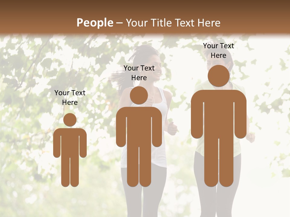 Body Adults Run PowerPoint Template