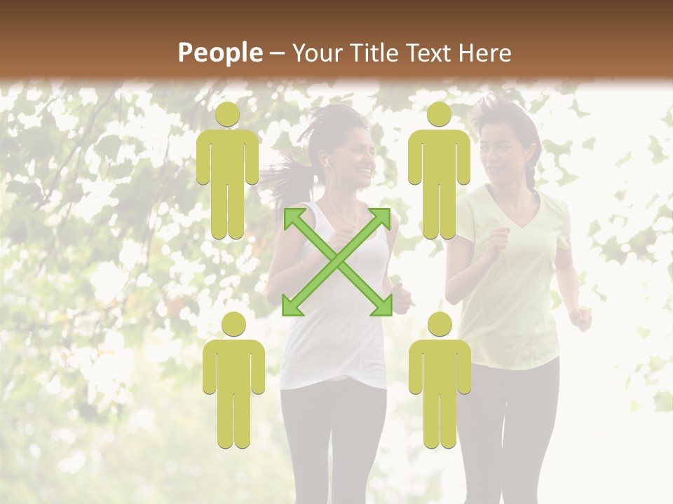 Body Adults Run PowerPoint Template