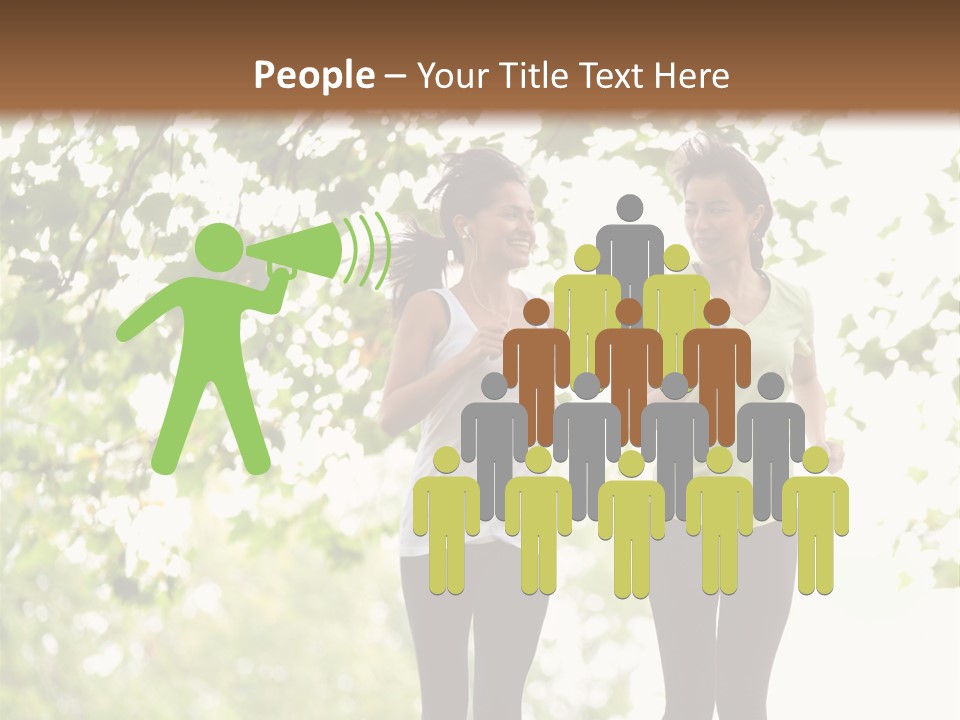 Body Adults Run PowerPoint Template