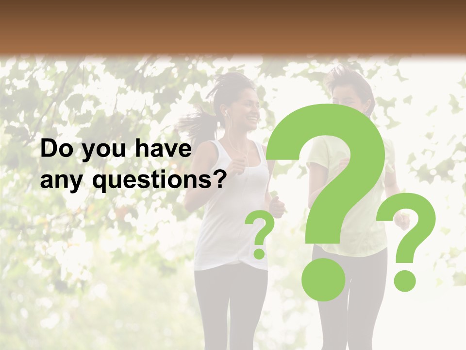 Body Adults Run PowerPoint Template