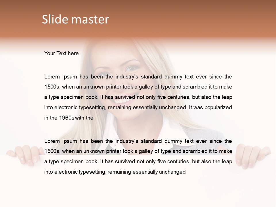 People White Isolated PowerPoint Template