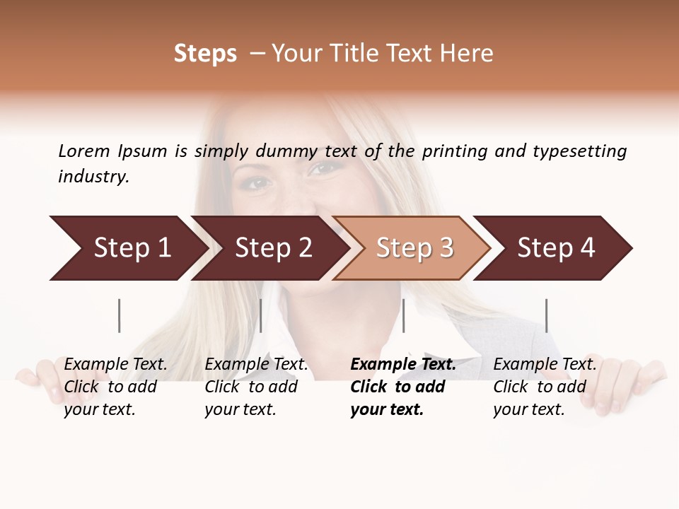 People White Isolated PowerPoint Template