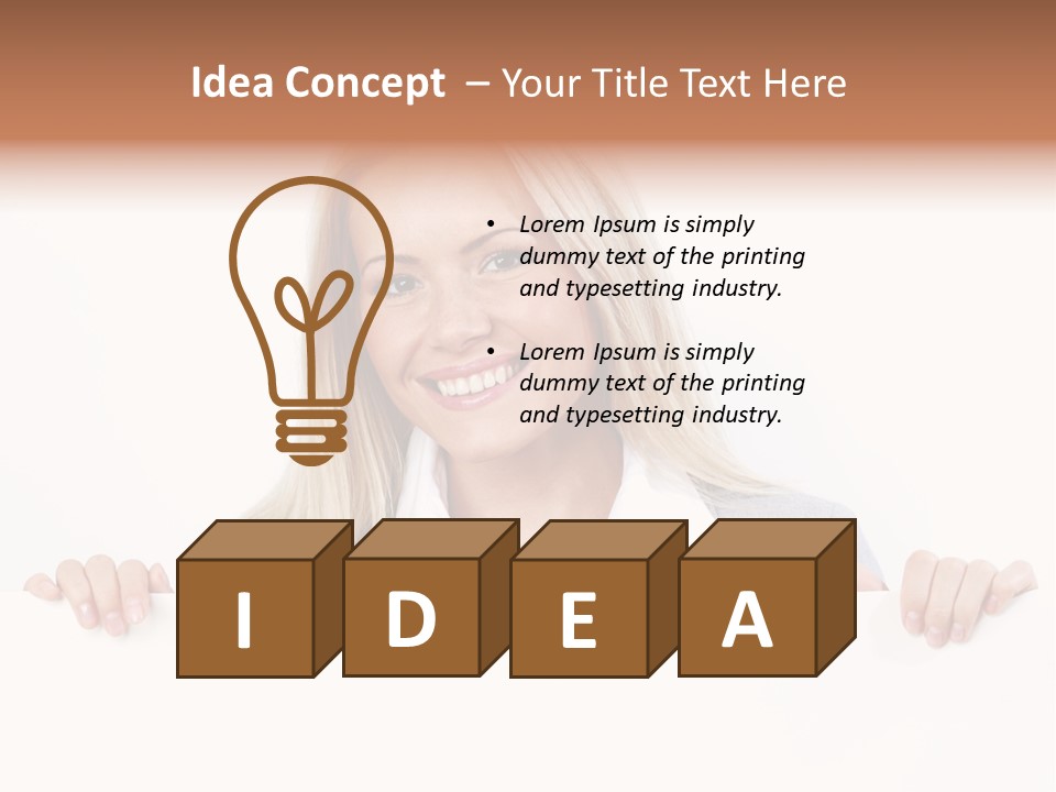 People White Isolated PowerPoint Template