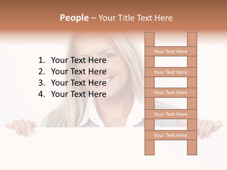 People White Isolated PowerPoint Template