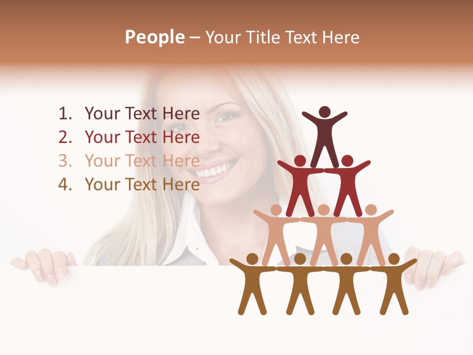 People White Isolated PowerPoint Template