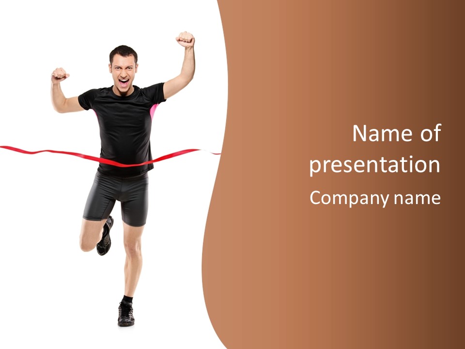 Leotard Triumph  PowerPoint Template