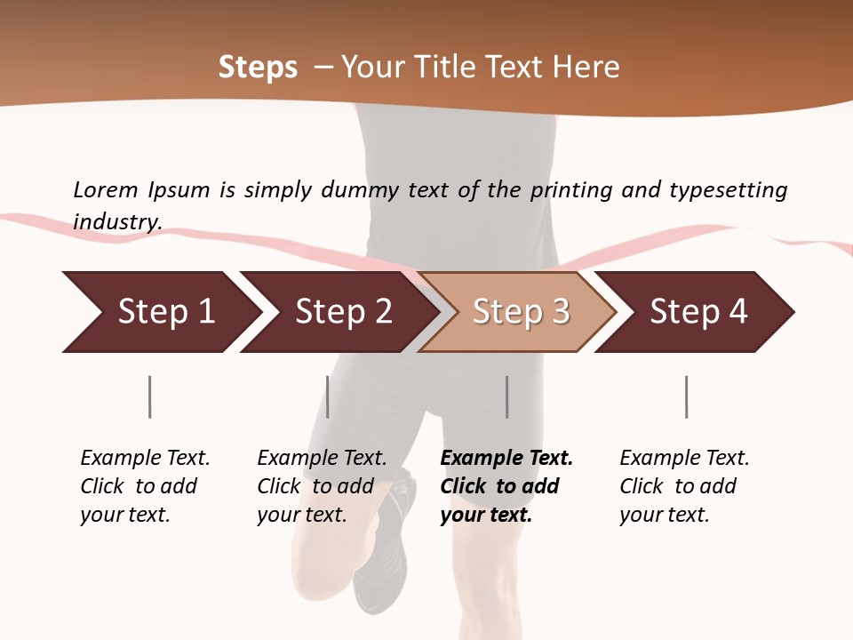 Leotard Triumph  PowerPoint Template