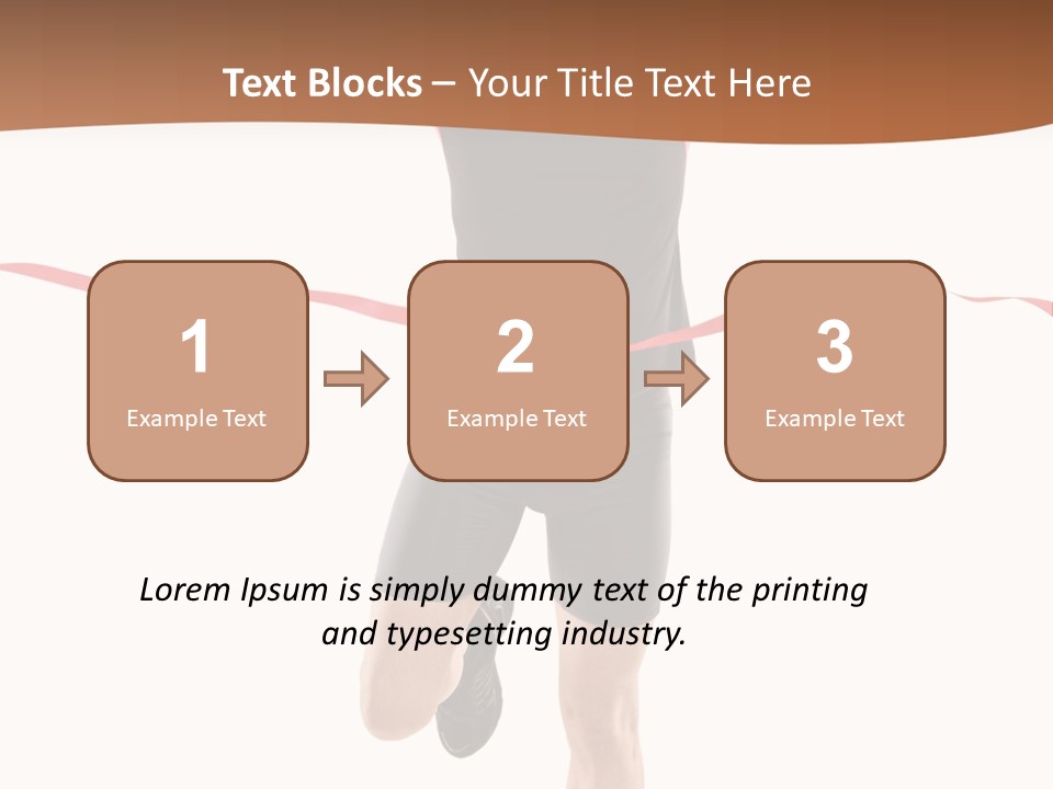 Leotard Triumph  PowerPoint Template