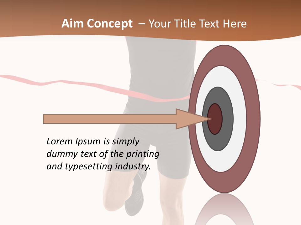 Leotard Triumph  PowerPoint Template