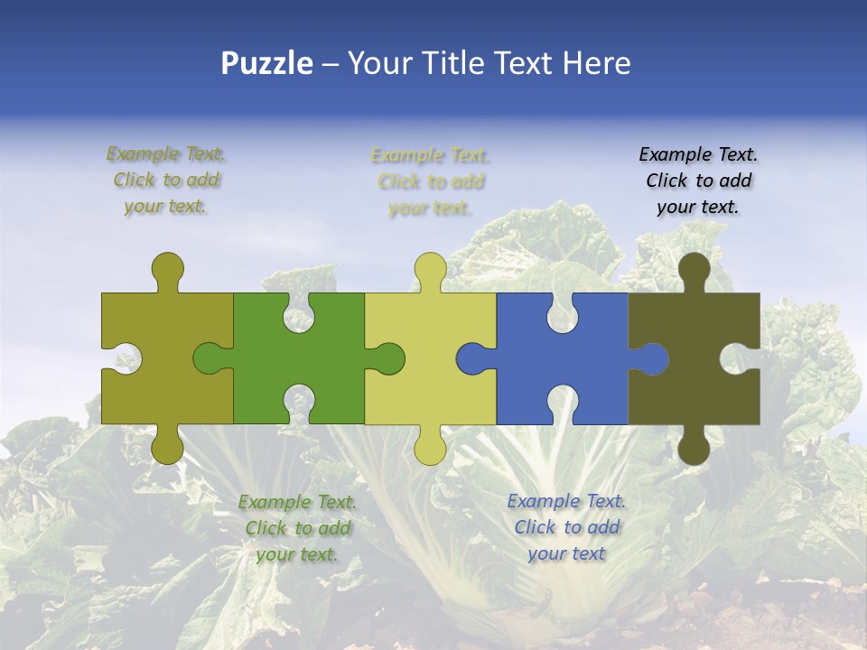 Background Salad Leaf PowerPoint Template