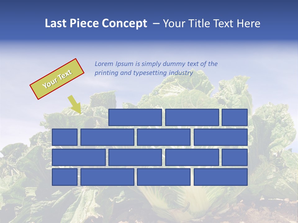 Background Salad Leaf PowerPoint Template
