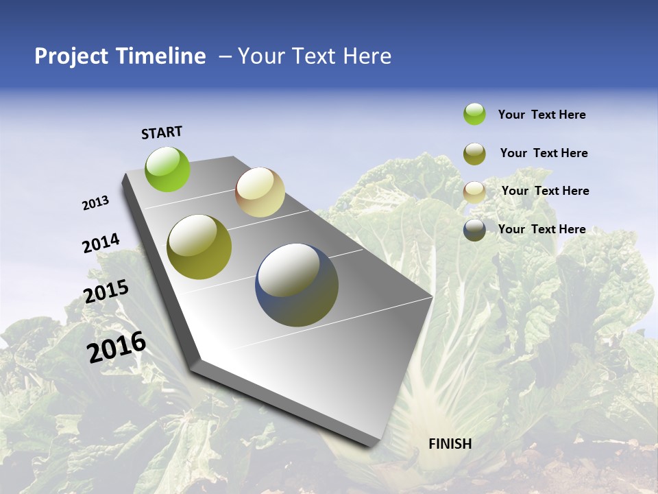 Background Salad Leaf PowerPoint Template
