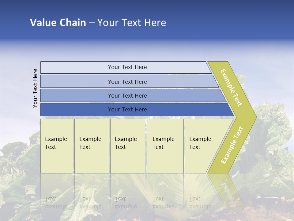 Background Salad Leaf PowerPoint Template
