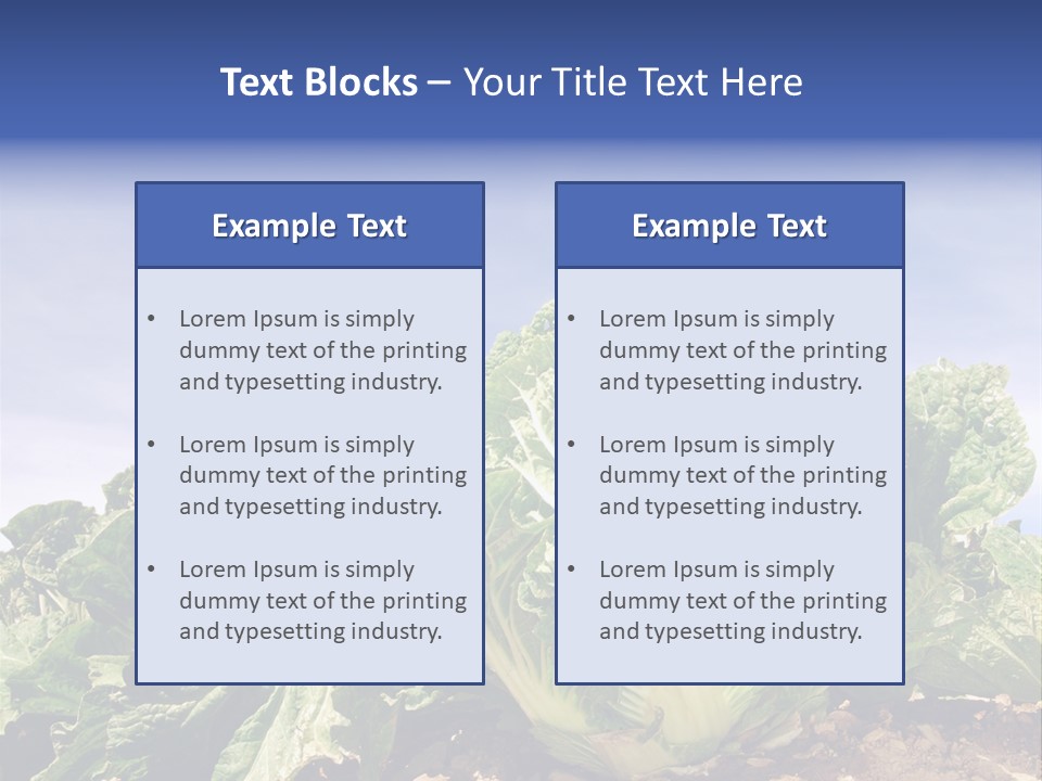 Background Salad Leaf PowerPoint Template