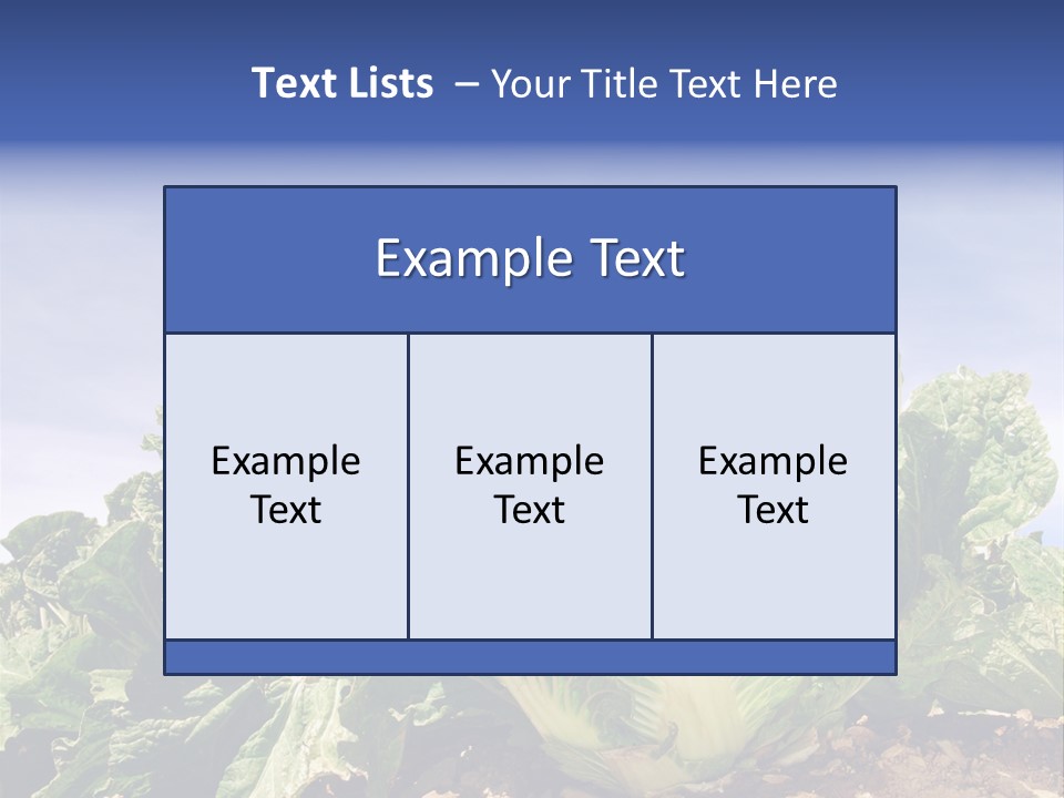 Background Salad Leaf PowerPoint Template