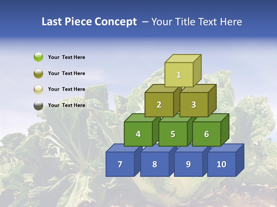 Background Salad Leaf PowerPoint Template