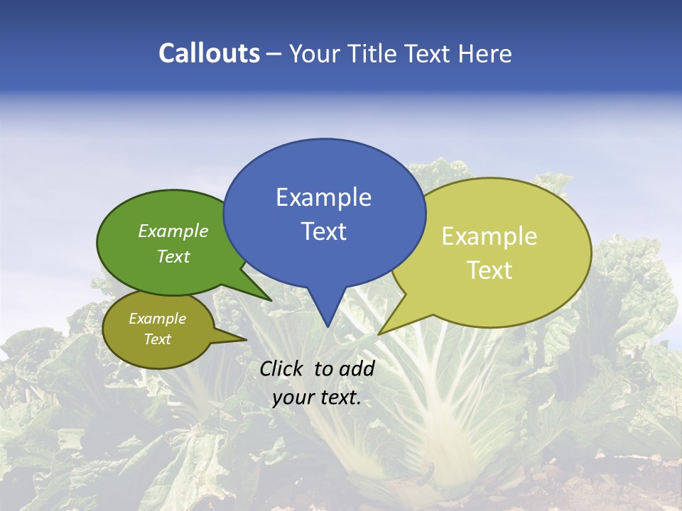 Background Salad Leaf PowerPoint Template