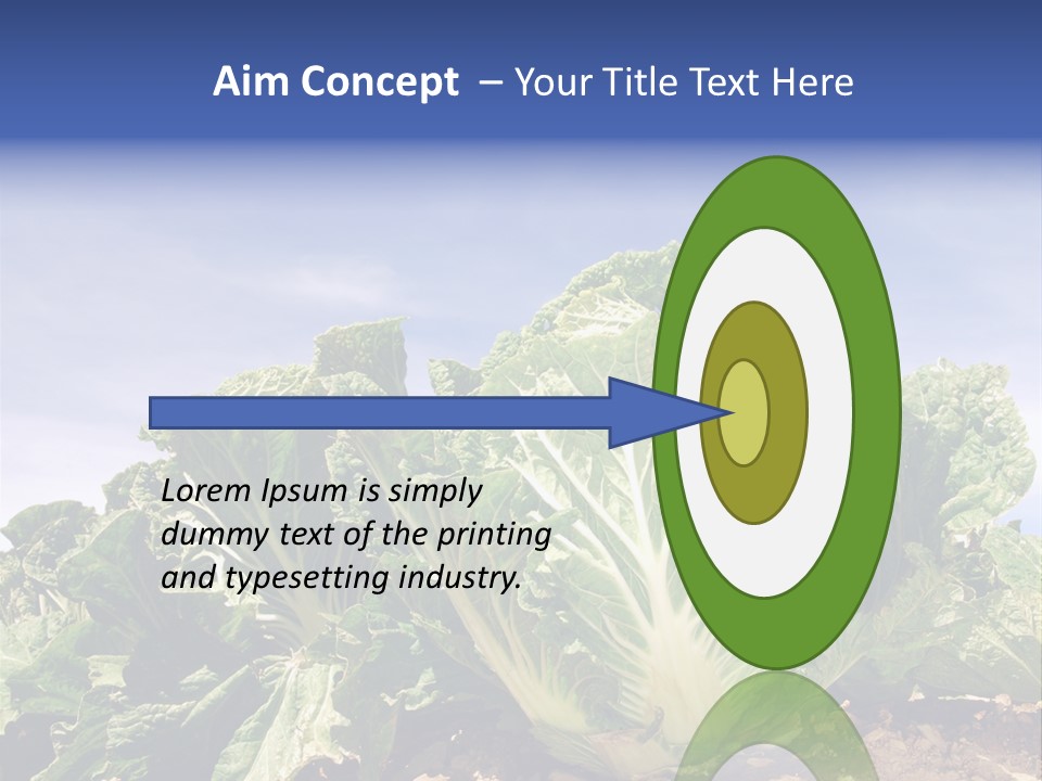 Background Salad Leaf PowerPoint Template