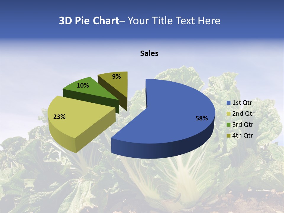 Background Salad Leaf PowerPoint Template