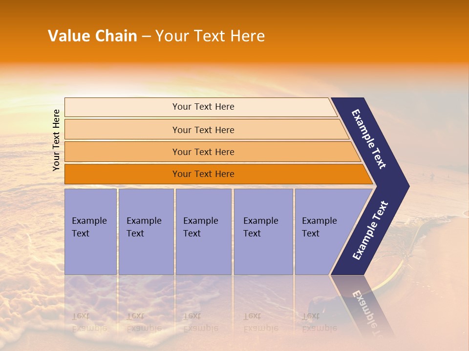 Fisheye Beach Sea PowerPoint Template