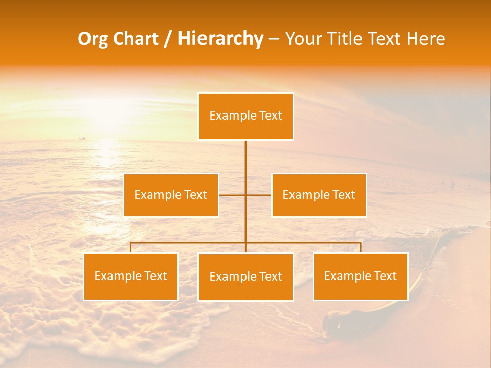 Fisheye Beach Sea PowerPoint Template