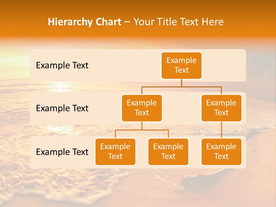 Fisheye Beach Sea PowerPoint Template