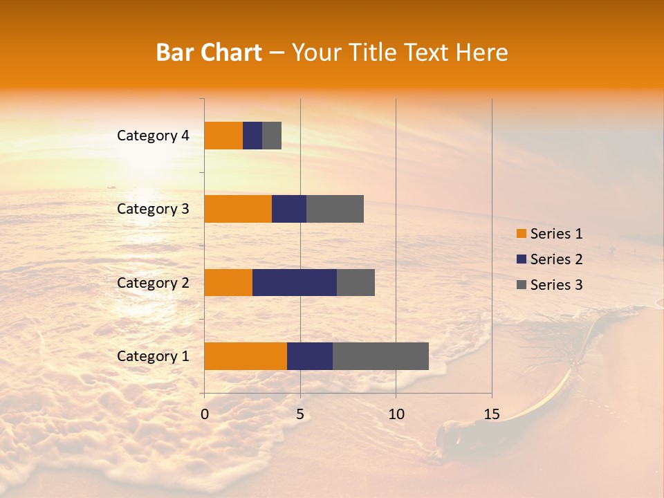 Fisheye Beach Sea PowerPoint Template