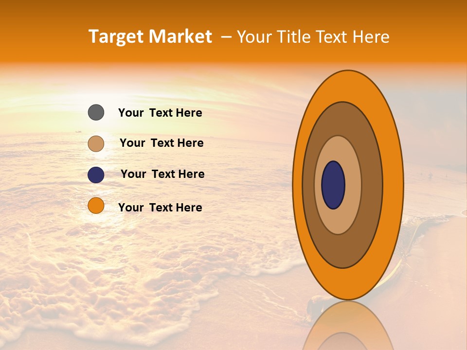Fisheye Beach Sea PowerPoint Template