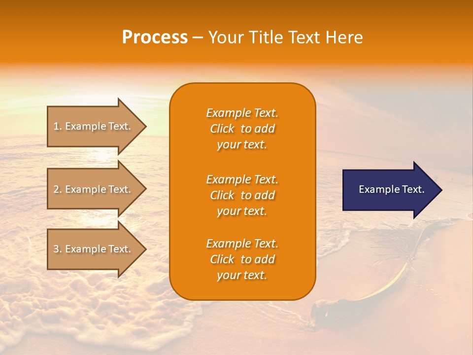 Fisheye Beach Sea PowerPoint Template