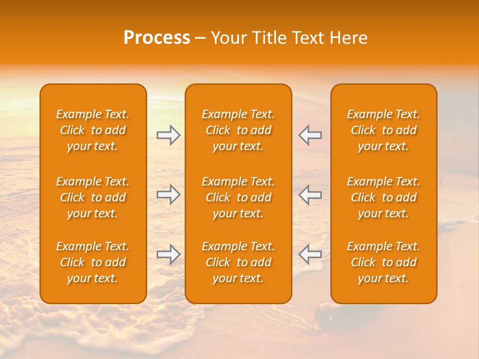 Fisheye Beach Sea PowerPoint Template