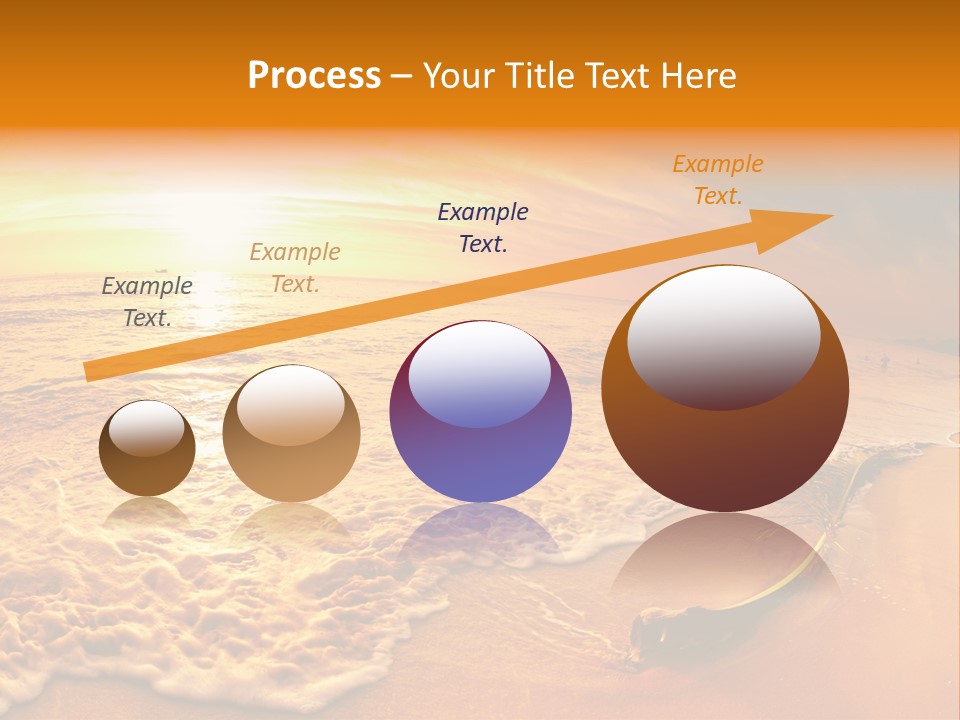 Fisheye Beach Sea PowerPoint Template